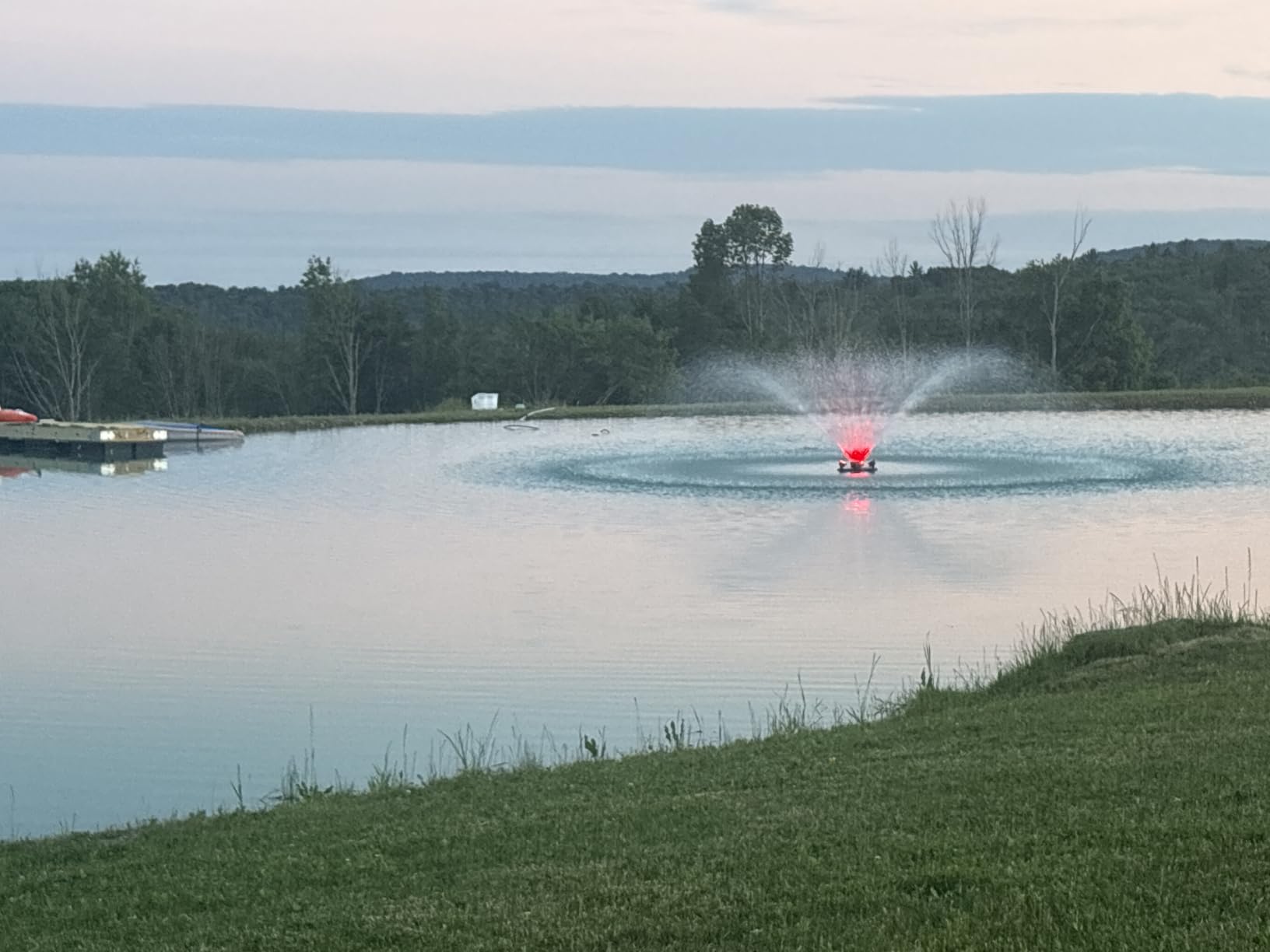 RELIY Pond Fountain Aerator, 15000 GPH 110V 1HP Fountain Pump, Fully Automatic Powerful Lake Floating Fountain, 100 FT Power Cord, 2x100 FT Traction Rope, Pond Fountains For Large Ponds customer photo 1