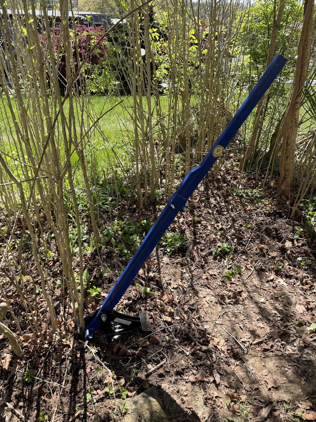 Heavy Duty Sapling Puller Tool, Foldable Tree Puller for 1/4-2 in Stems | 22.6 lb steel build, 25.6 in folded length and 56 in extended height for farms, orchards, fence lines and woodland edges. customer photo 2
