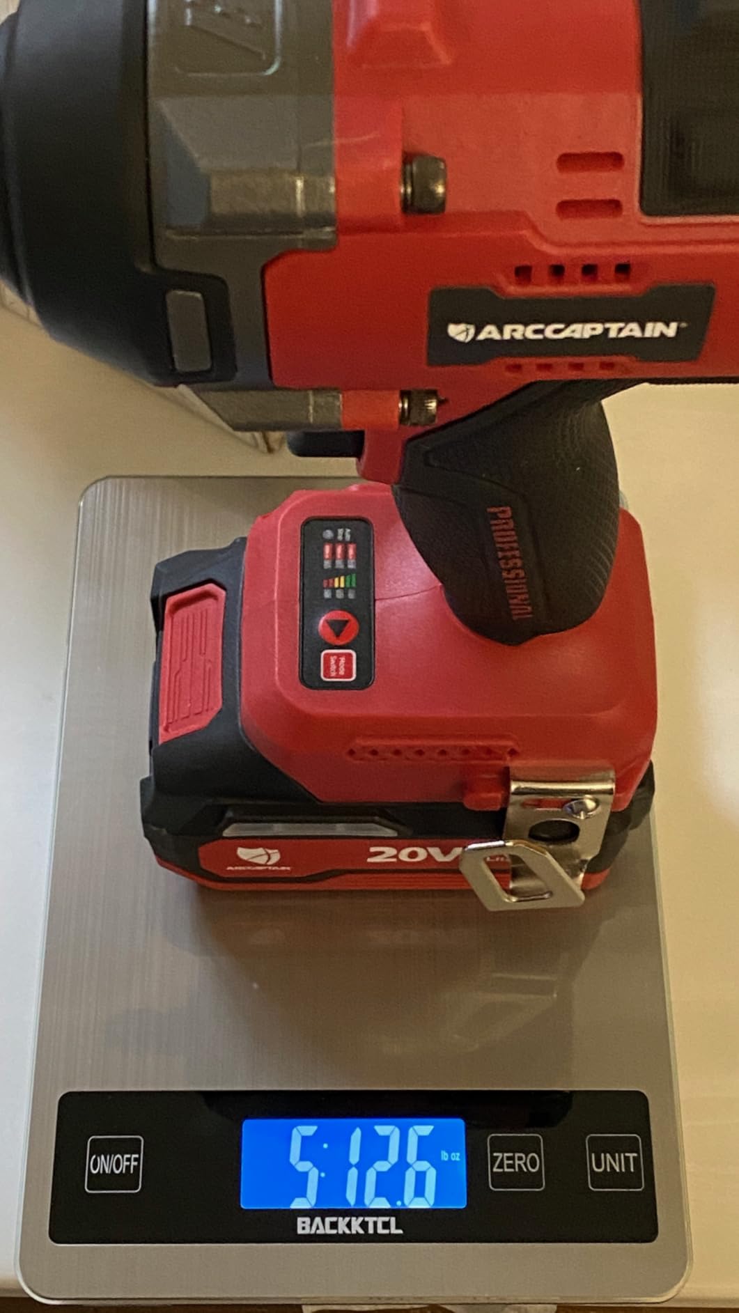 ARCCAPTAIN Cordless Impact Wrench, 1500N.m (1106Ft-lbs) 1/2