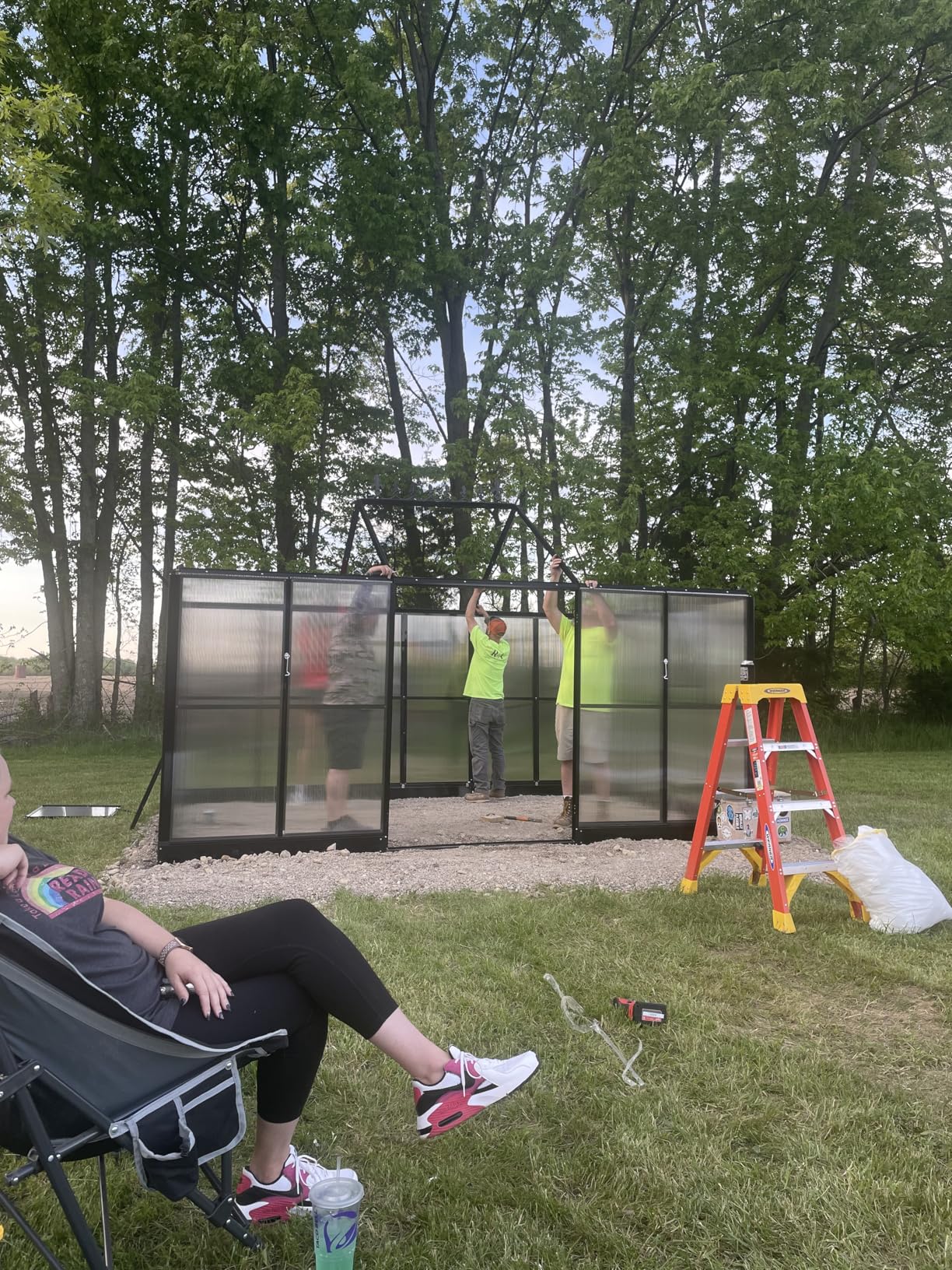 AMERLIFE 12 x 10 x 8-Ft Hybrid Polycarbonate Greenhouse customer photo 2