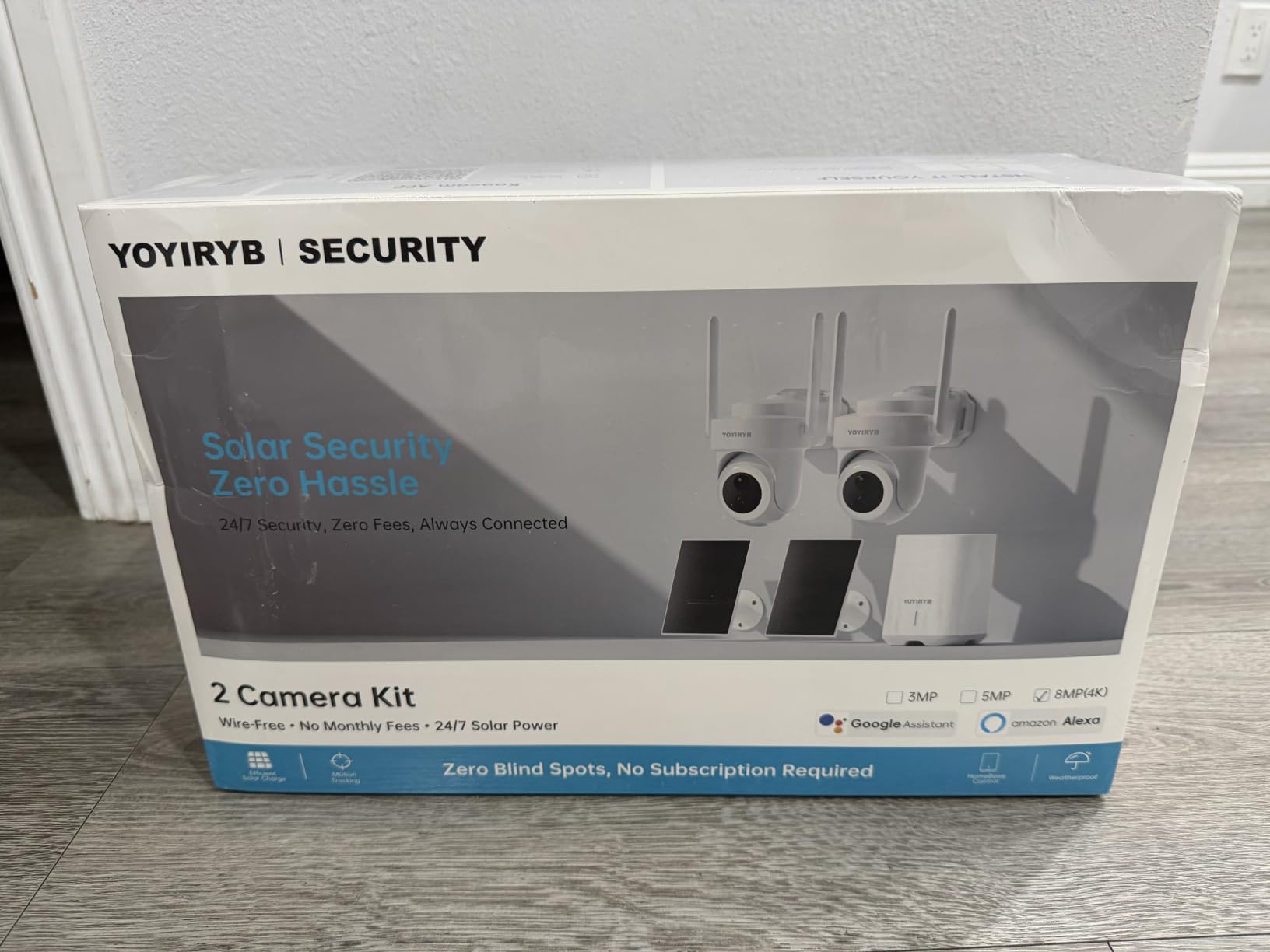 4K Security Cameras Wireless Outdoor, No Subscription, Works in -14°F Cold [2026 NEW] Solar-Powered Home Security Camera System with 360° Auto Tracking, Color Night Vision, 5G & 2.4G WiFi, Easy Setup customer photo 2