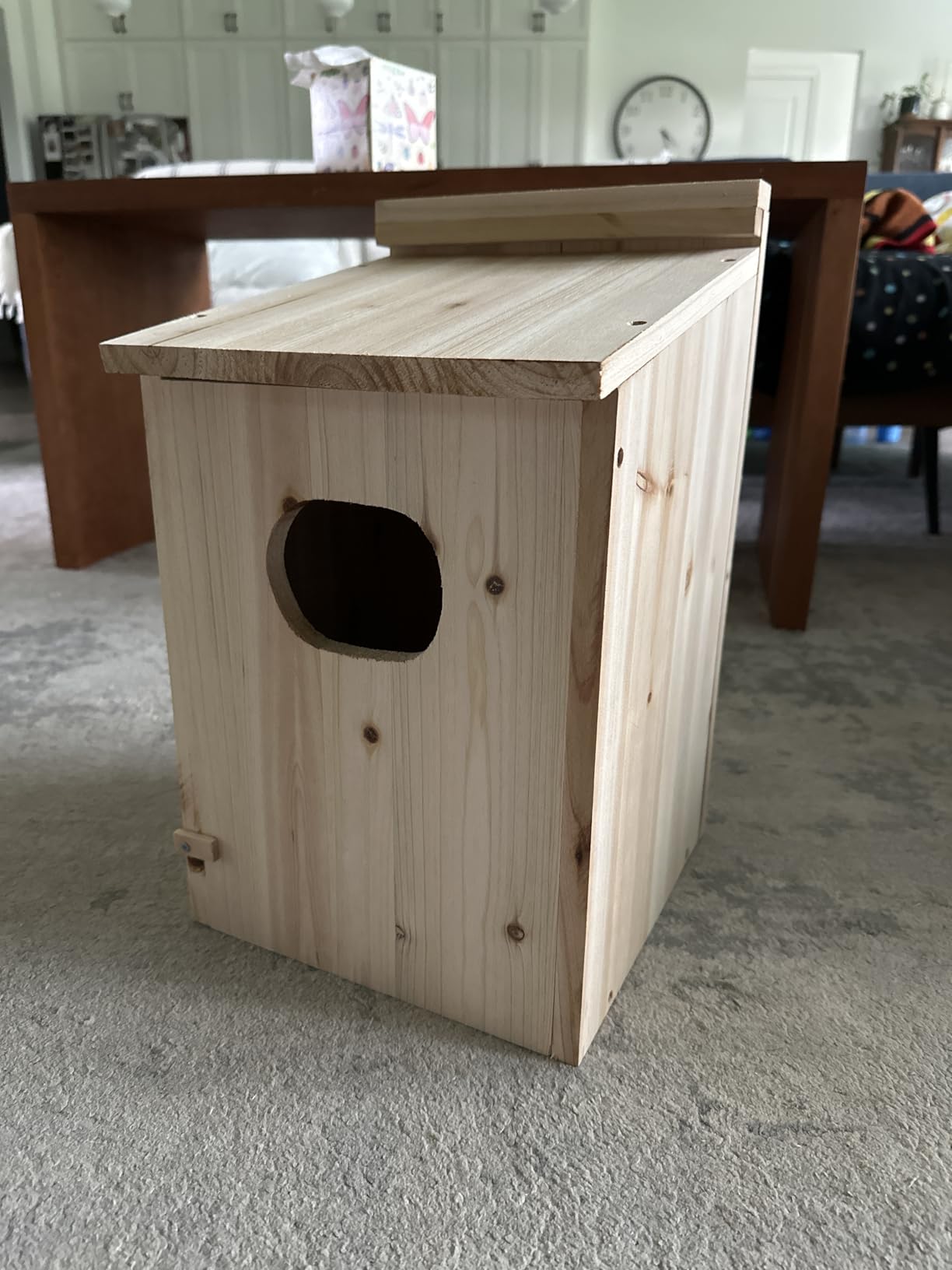 2 Pack Duck House, Wood Duck Houses for Outside Duck Hanging Nesting House Box Outdoor Shelter for Pond, Wetland Ducks and Hooded Mergansers customer photo 2