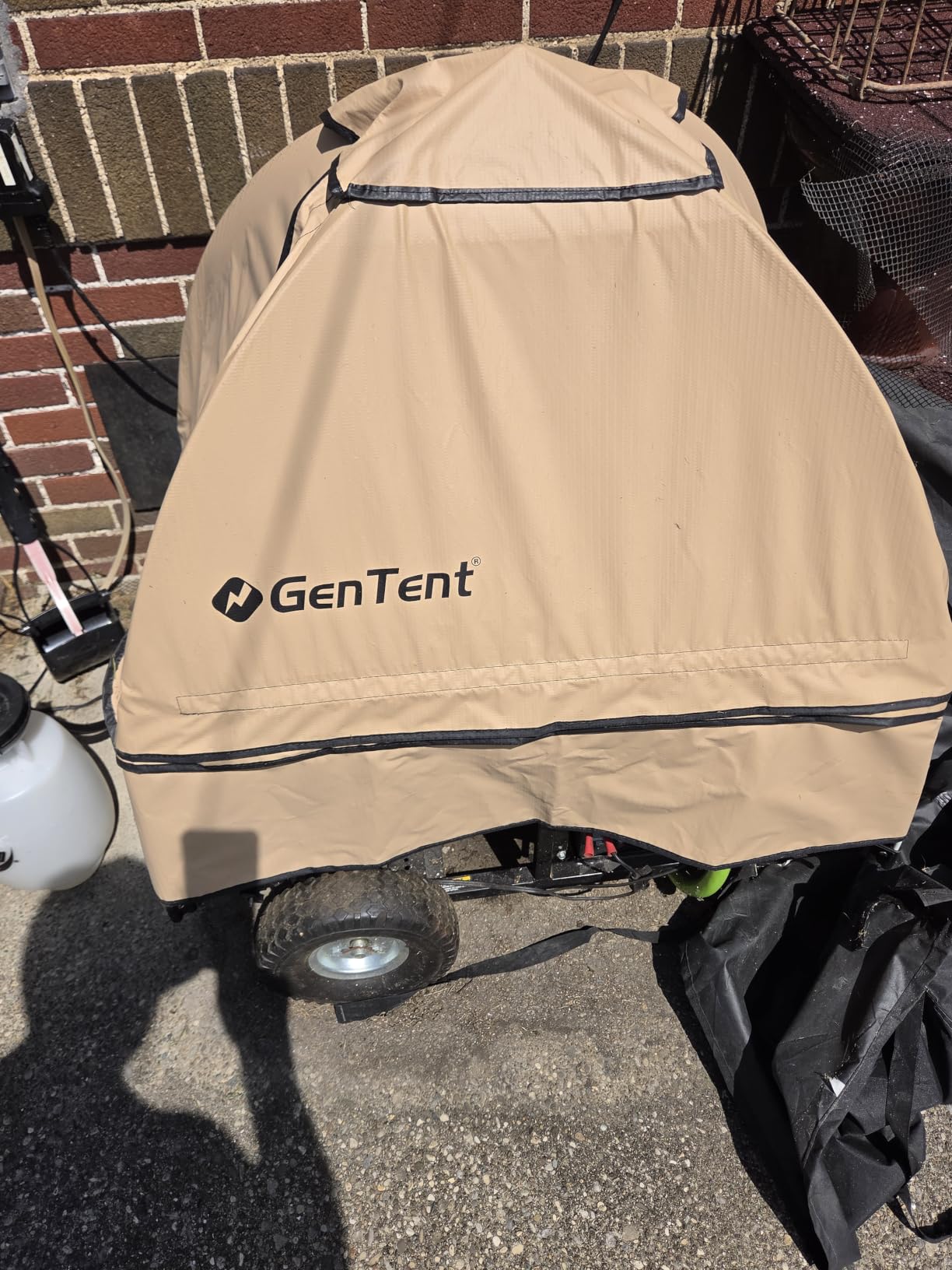 GenTent Universal Open Frame Generator Tent, Black, Original - Standard customer photo 1