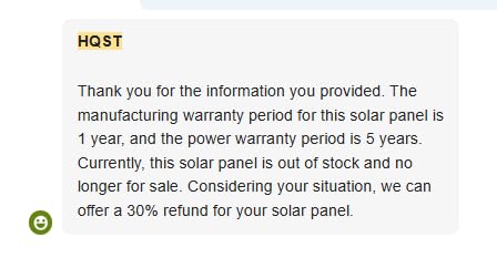 HQST 100W Ultra-Light Portable Solar Panel, N-Type 25% High Efficiency Solar Charger for Power Station & Solar Generator, IP67 Waterproof, Foldable with Kickstands for Camping, RV, Off-Grid customer photo 1