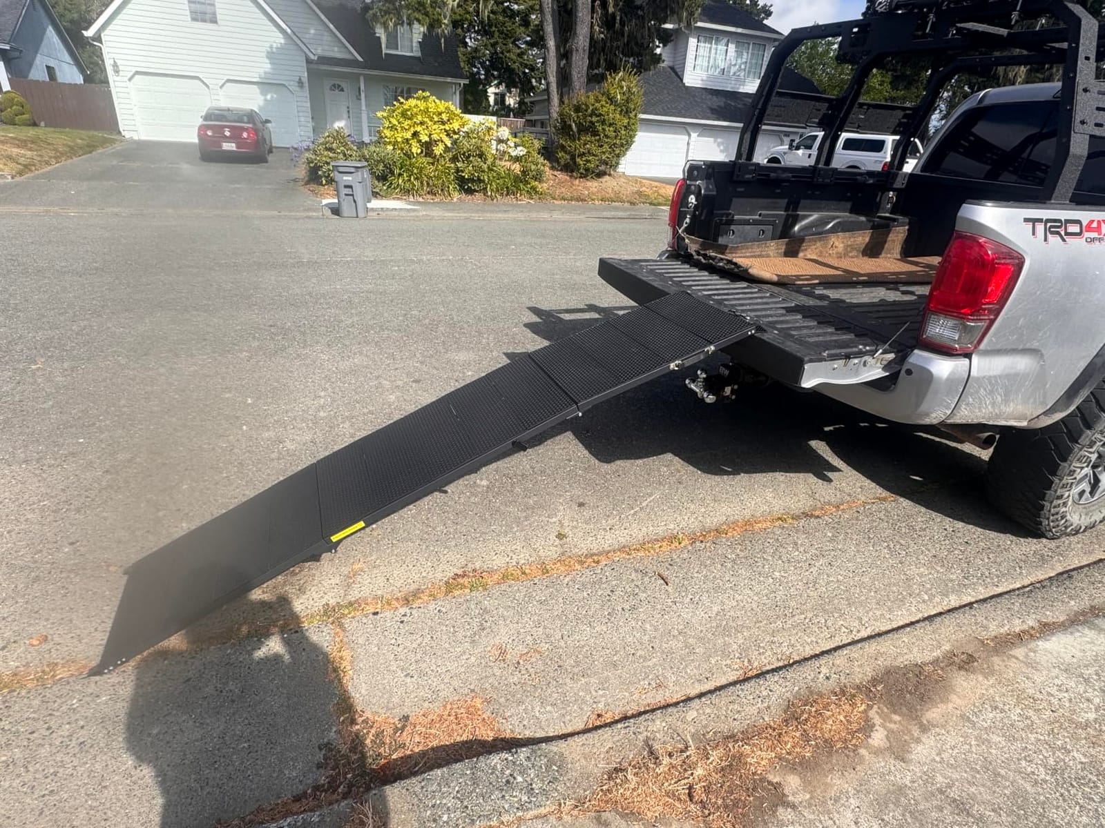 91 Extra Long Dog Ramp for Large Dogs, Heavy Duty Metal Frame Pet Ramp for High SUVs, Trucks and Cars, Portable Folding Travel Dog Ramps with Safety Latch, Supports up to 350lbs customer photo 2