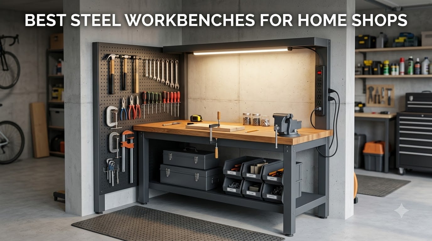 Best Steel Workbenches for Home Shops