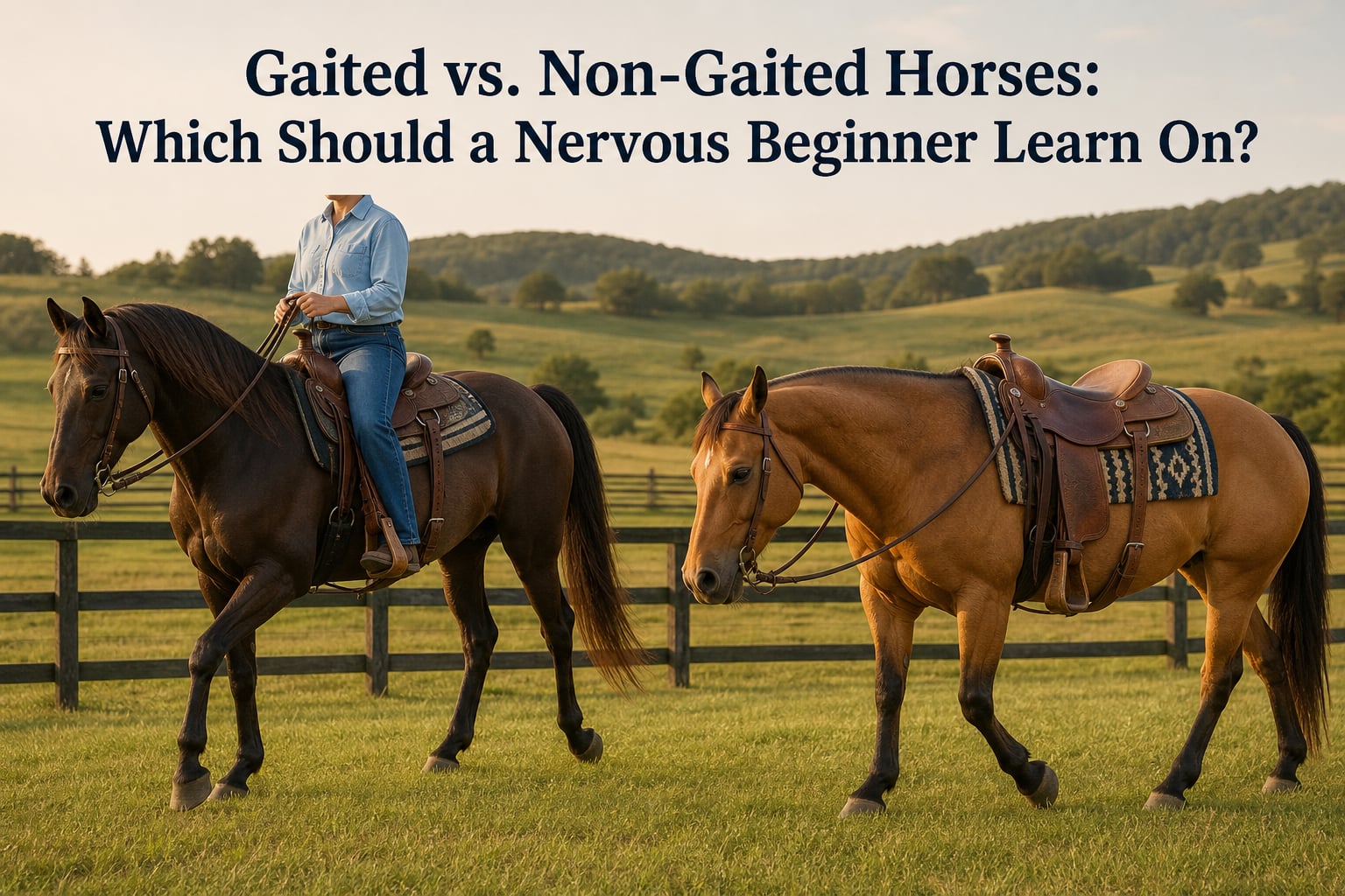Gaited vs. Non-Gaited Horses: Which Should a Nervous Beginner Learn On?