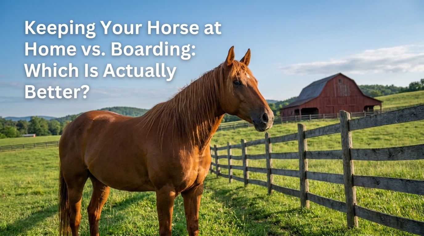 Keeping Your Horse at Home vs. Boarding: Which Is Actually Better?