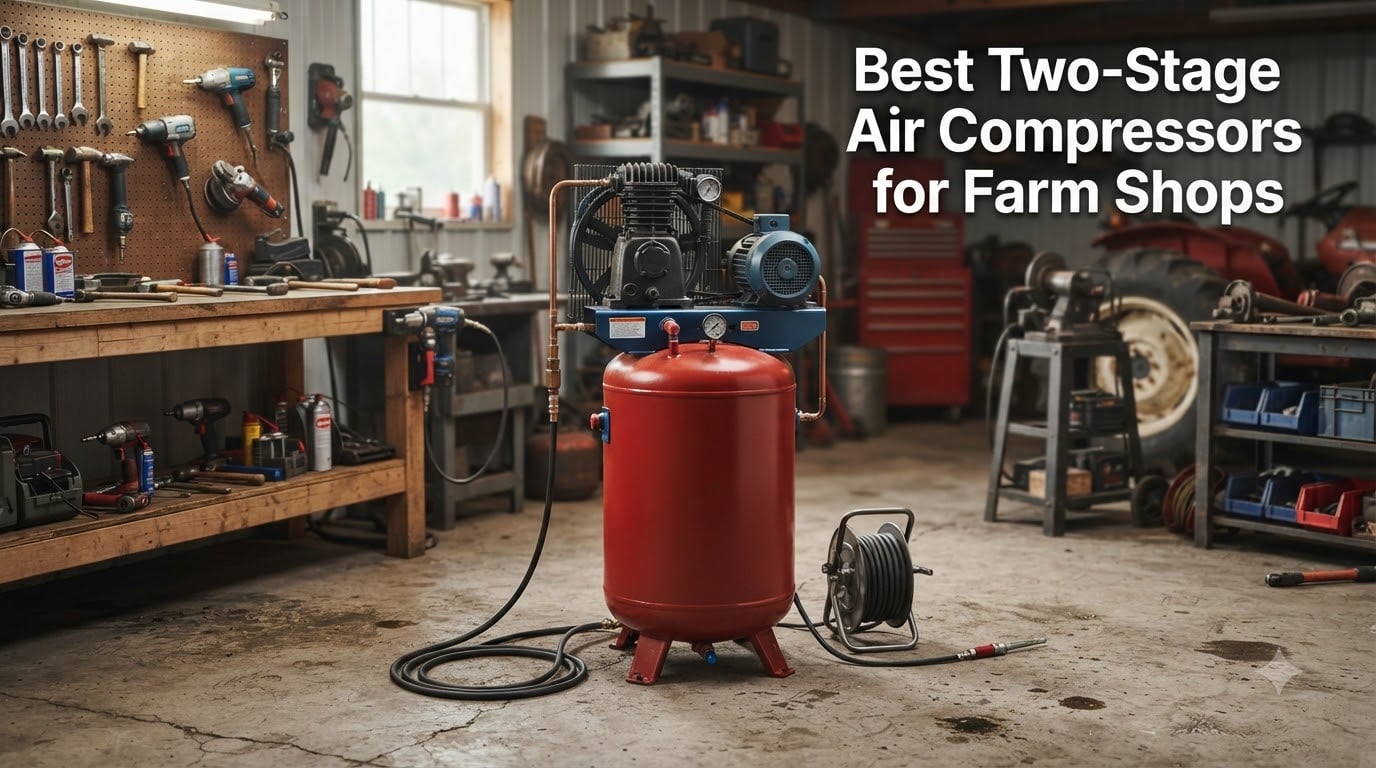 Best Two-Stage Air Compressors for Farm Shops