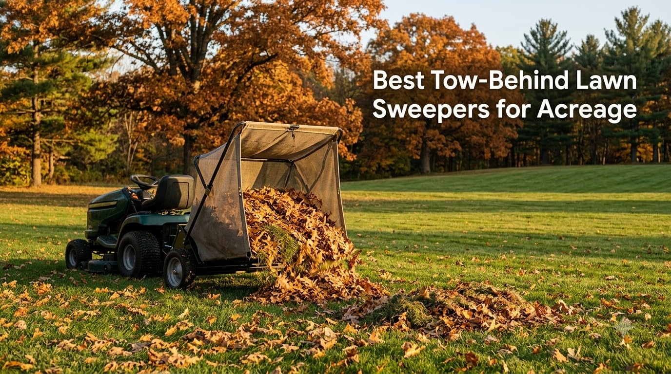 Best Tow-Behind Lawn Sweepers for Acreage