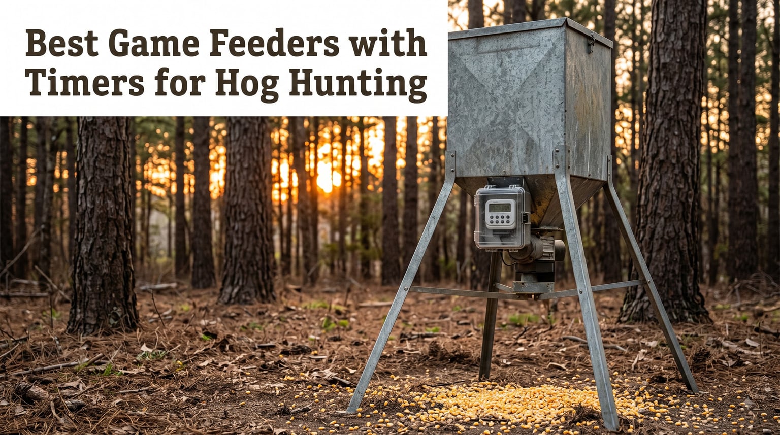 Best Game Feeders with Timers for Hog Hunting