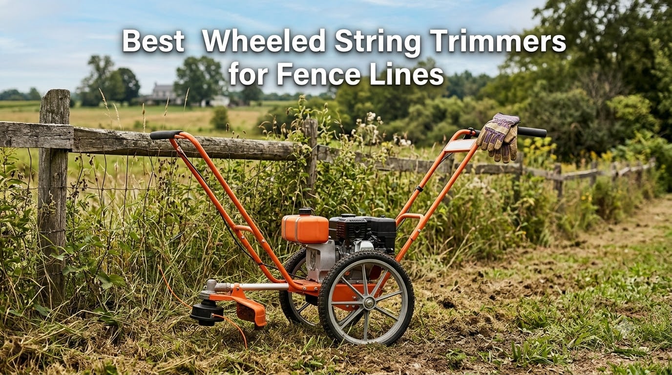 Best Wheeled String Trimmers for Fence Lines