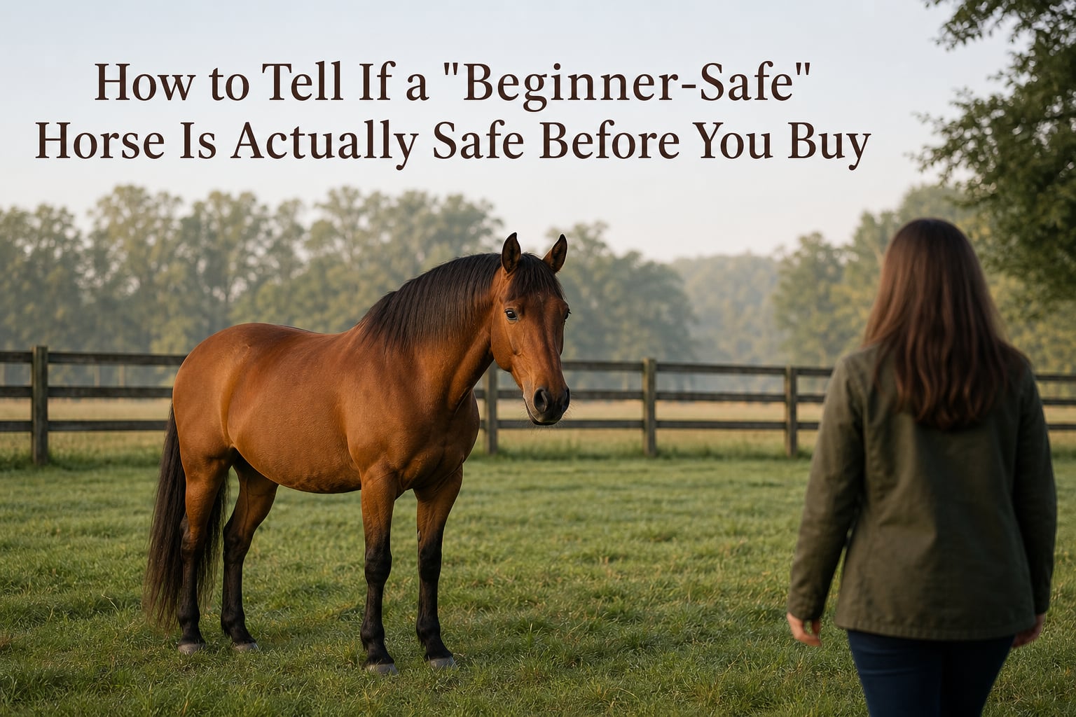 How to Tell If a "Beginner-Safe" Horse Is Actually Safe Before You Buy