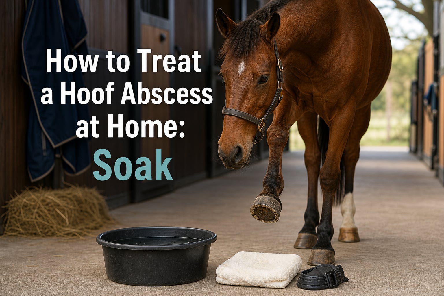 How to Treat a Hoof Abscess at Home: Soak