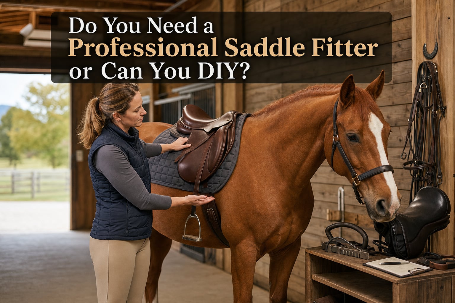 Do You Need a Professional Saddle Fitter or Can You DIY?