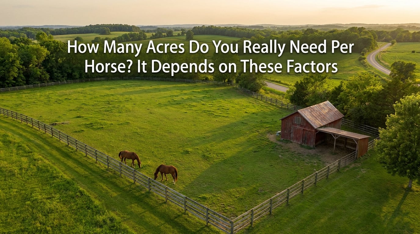 How Many Acres Do You Really Need Per Horse? It Depends on These Factors
