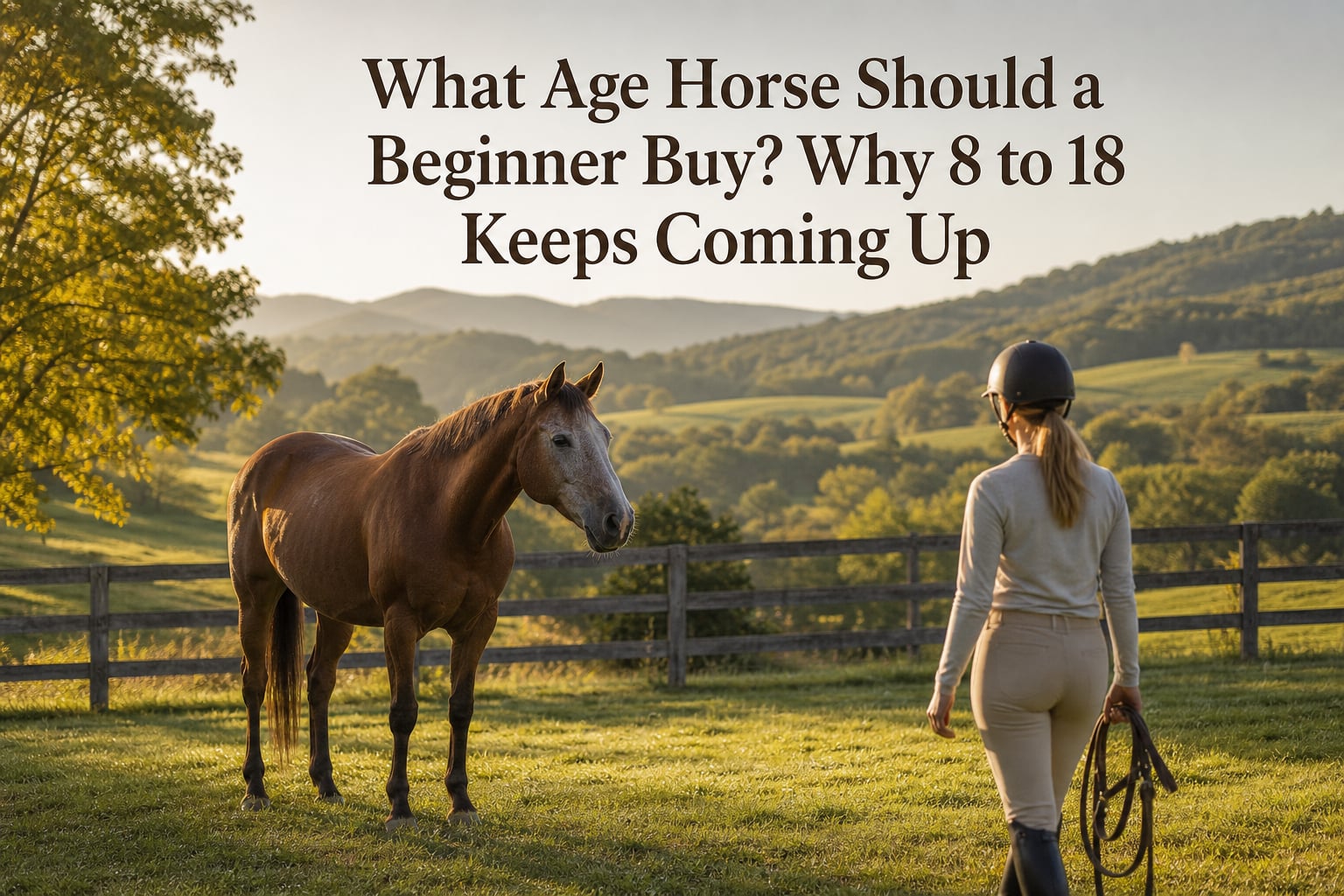 What Age Horse Should a Beginner Buy? Why 8 to 18 Keeps Coming Up