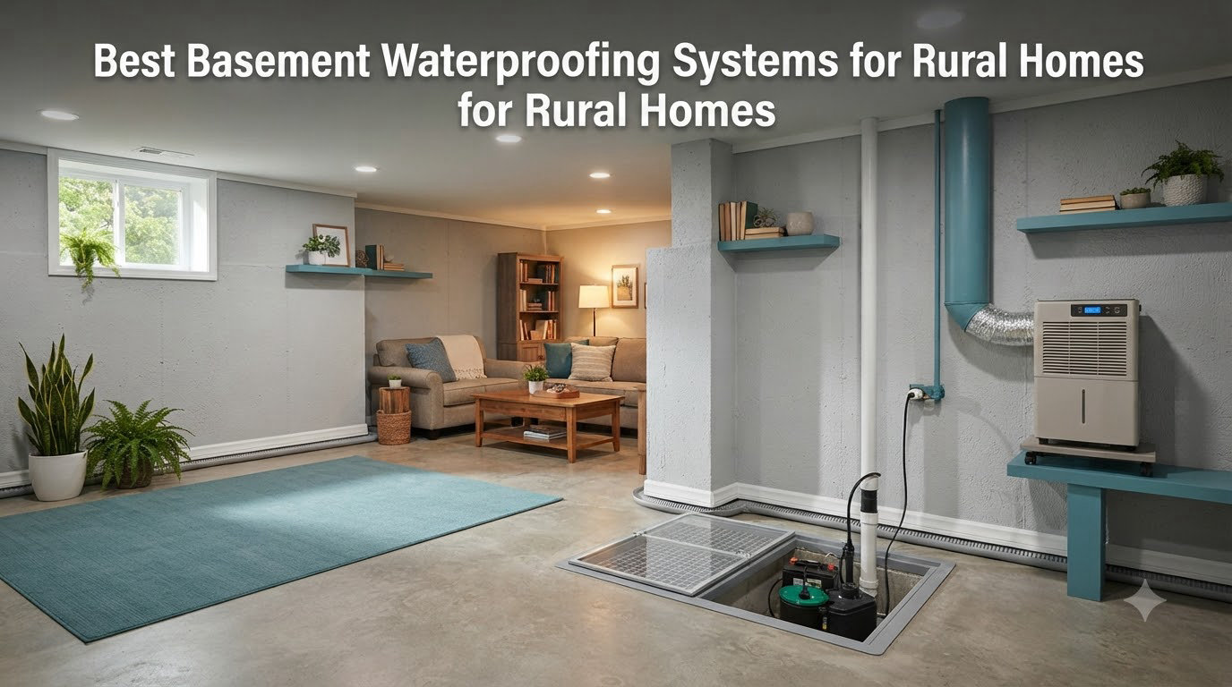 Best Basement Waterproofing Systems for Rural Homes