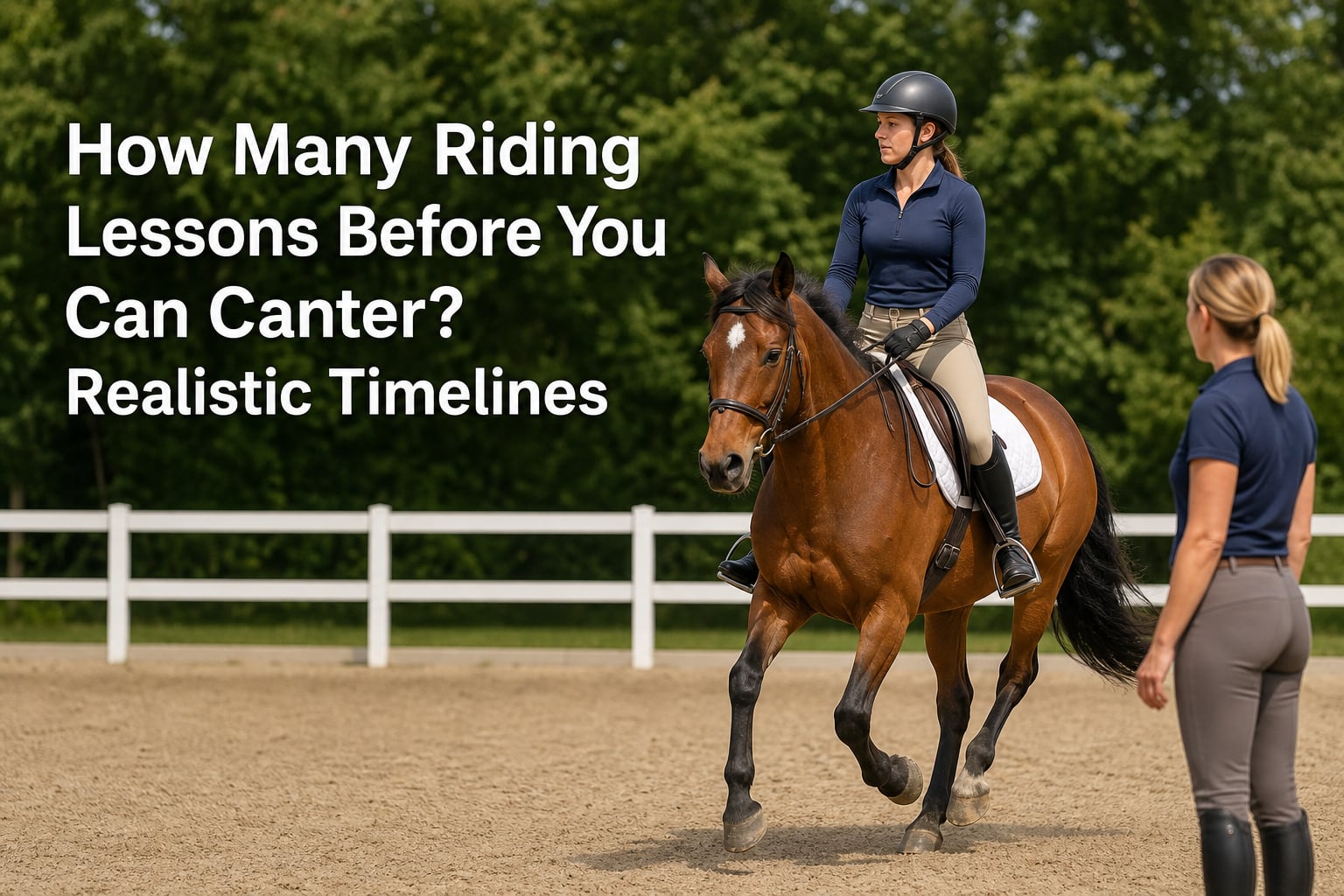 How Many Riding Lessons Before You Can Canter? Realistic Timelines