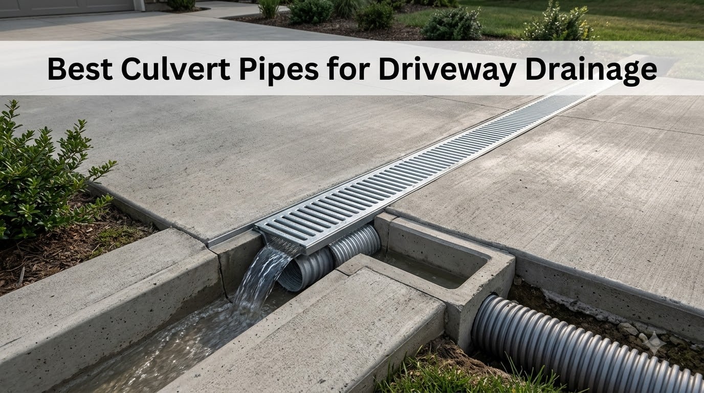 Best Culvert Pipes for Driveway Drainage