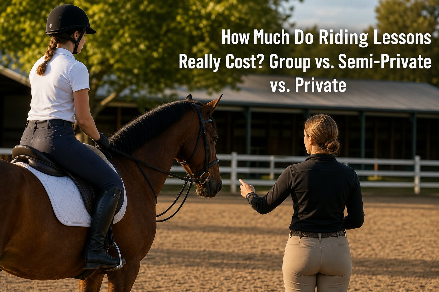 How Much Do Riding Lessons Really Cost? Group vs. Semi-Private vs. Private