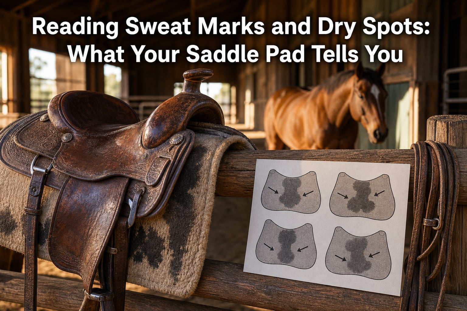 Reading Sweat Marks and Dry Spots: What Your Saddle Pad Tells You