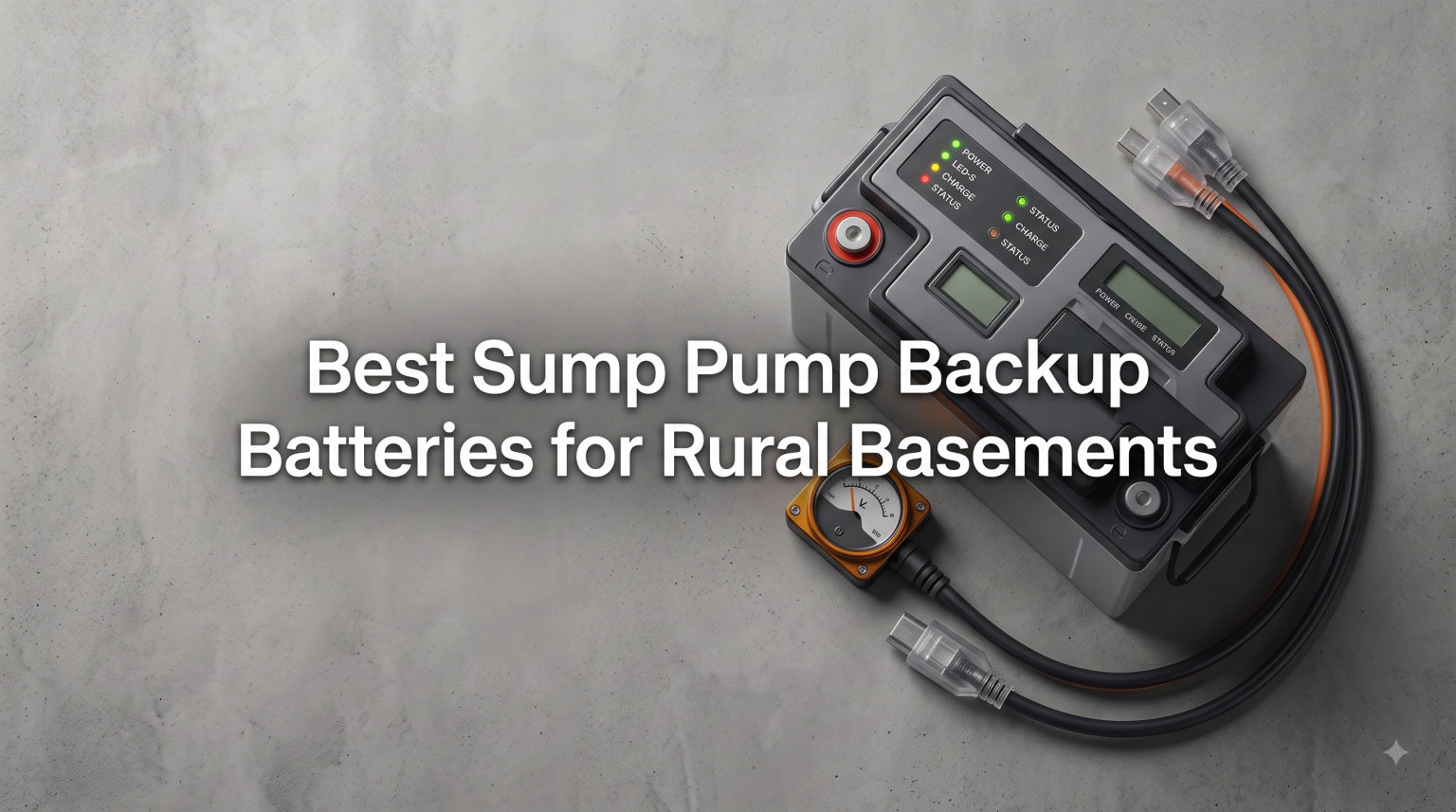 Best Sump Pump Backup Batteries for Rural Basements