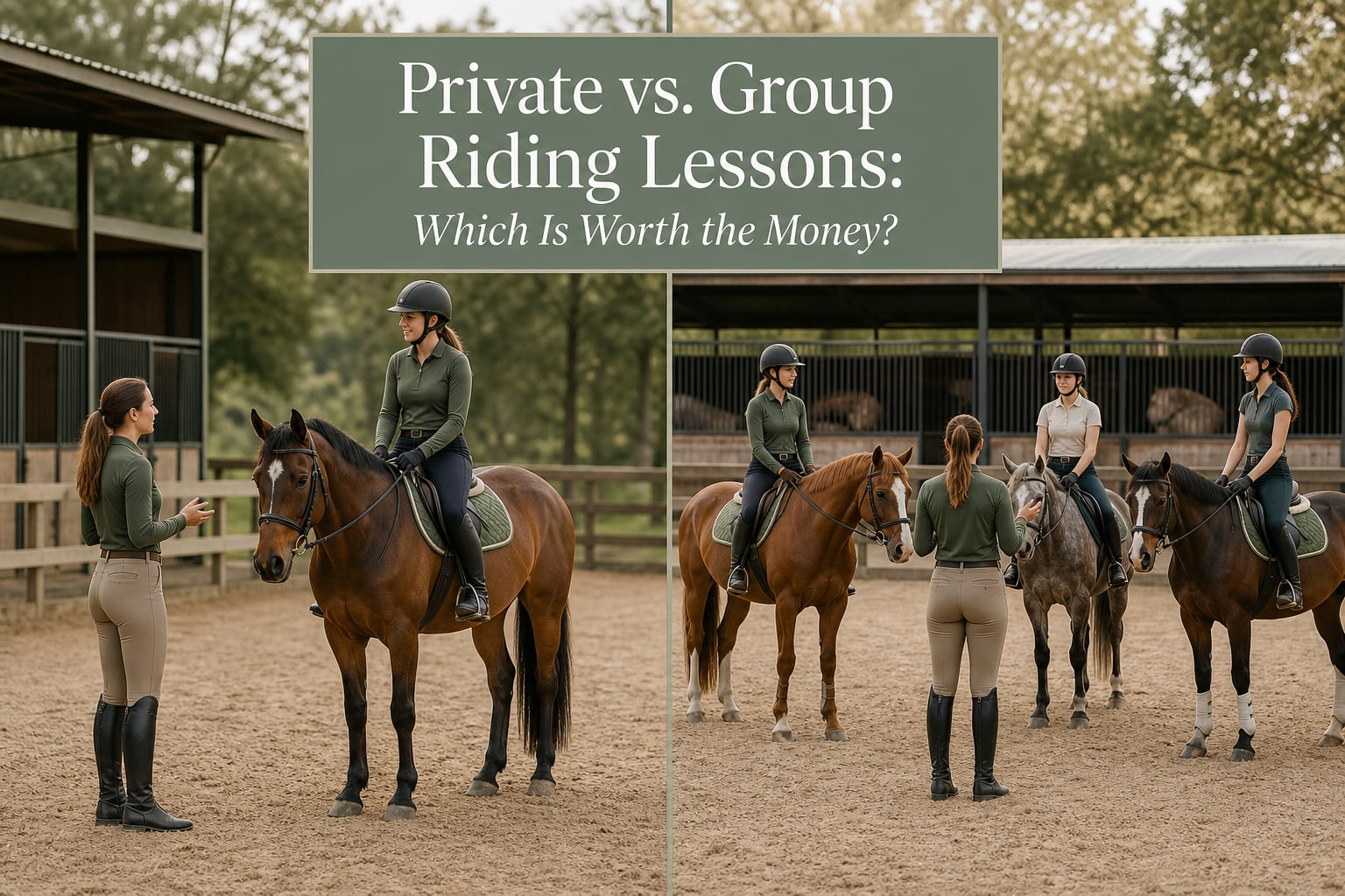 Private vs. Group Riding Lessons: Which Is Worth the Money?