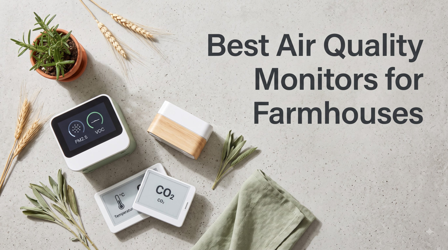 Best Air Quality Monitors for Farmhouses