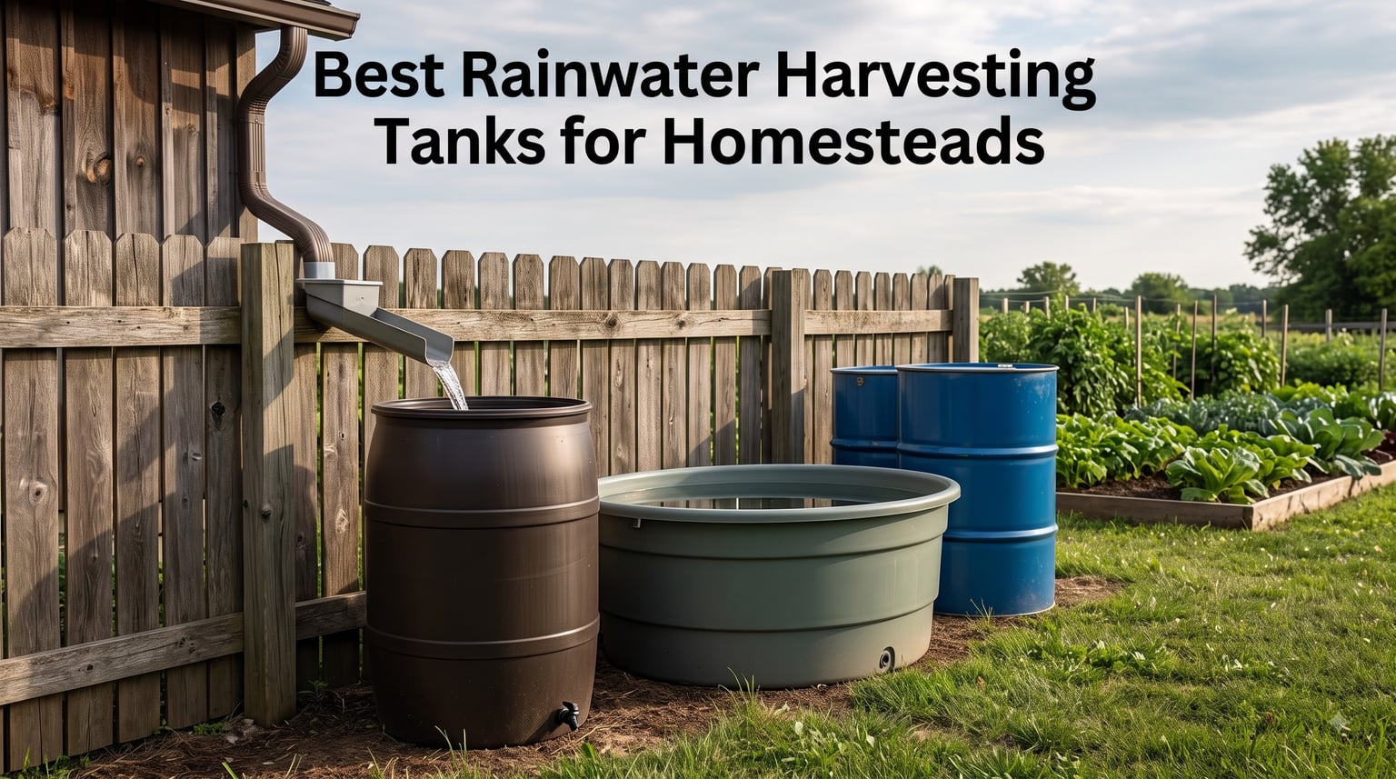 Best Rainwater Harvesting Tanks for Homesteads