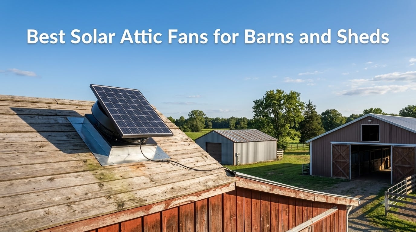 Best Solar Attic Fans for Barns and Sheds