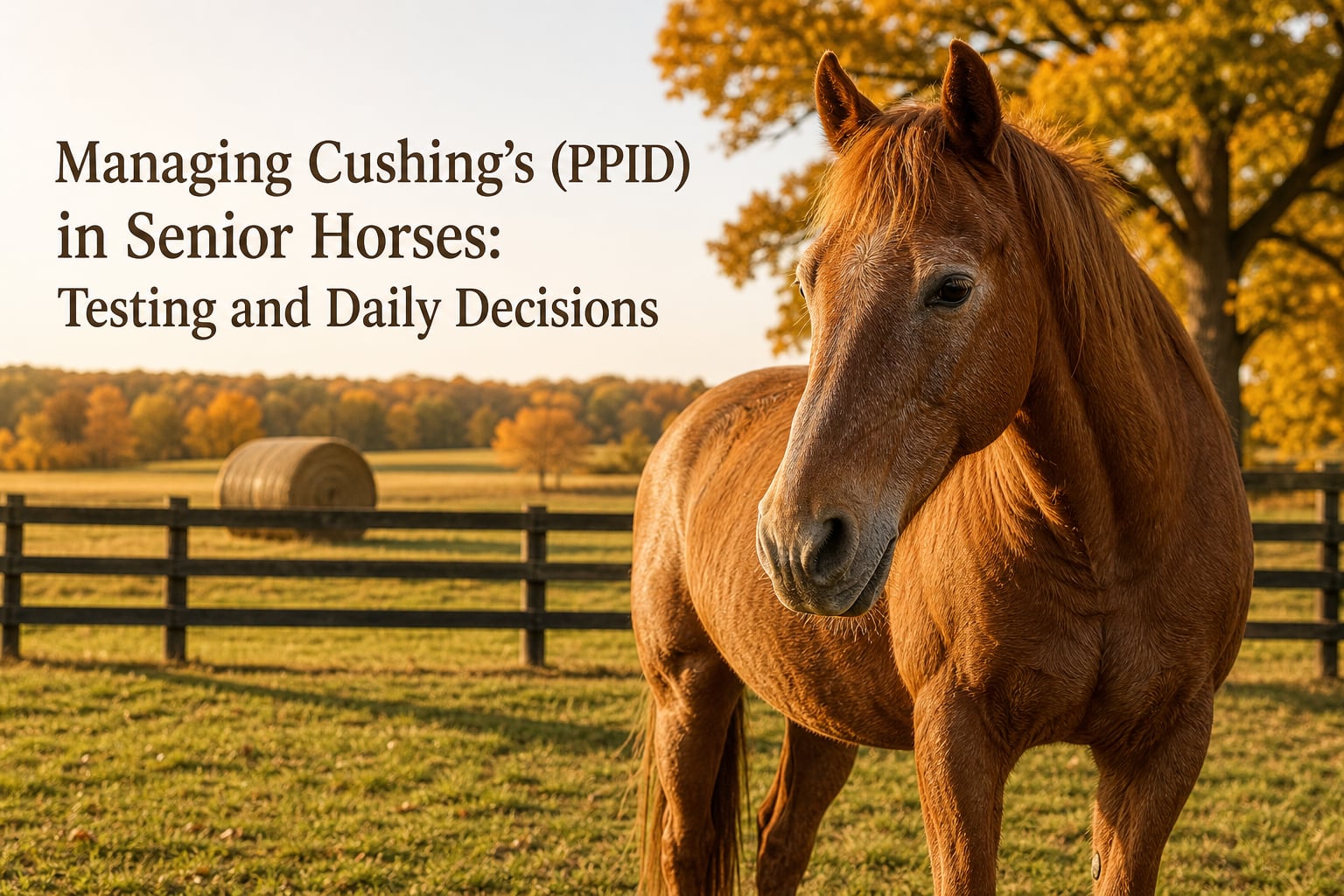 Managing Cushing's (PPID) in Senior Horses: Testing and Daily Decisions