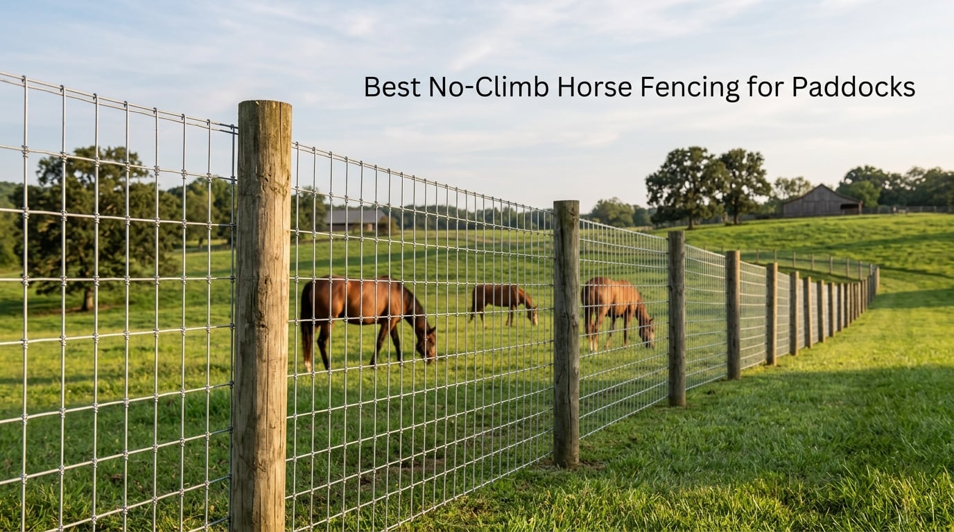 Best No-Climb Horse Fencing for Paddocks