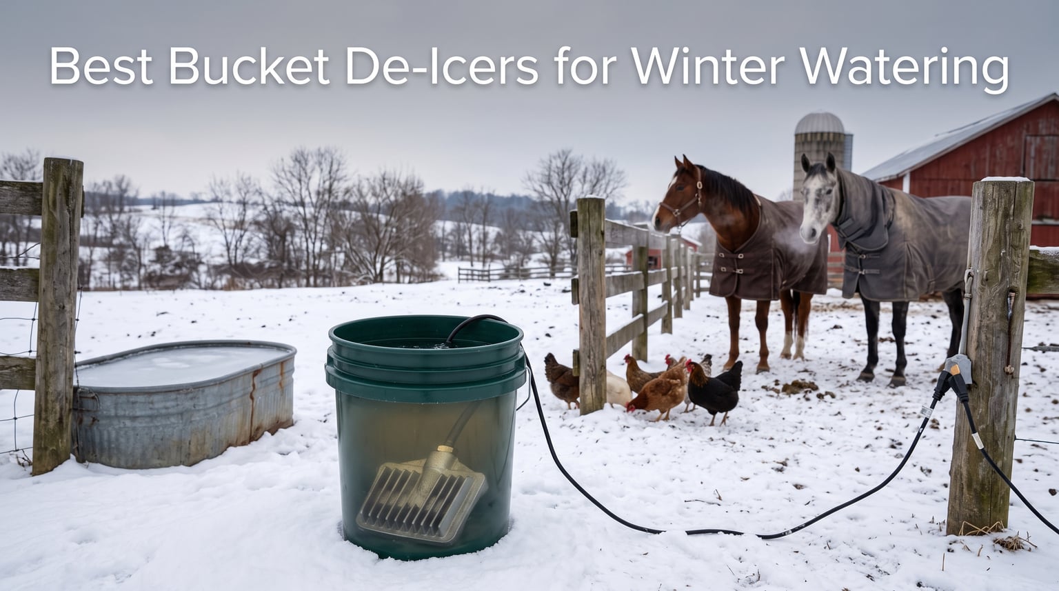 Best Bucket De-Icers for Winter Watering
