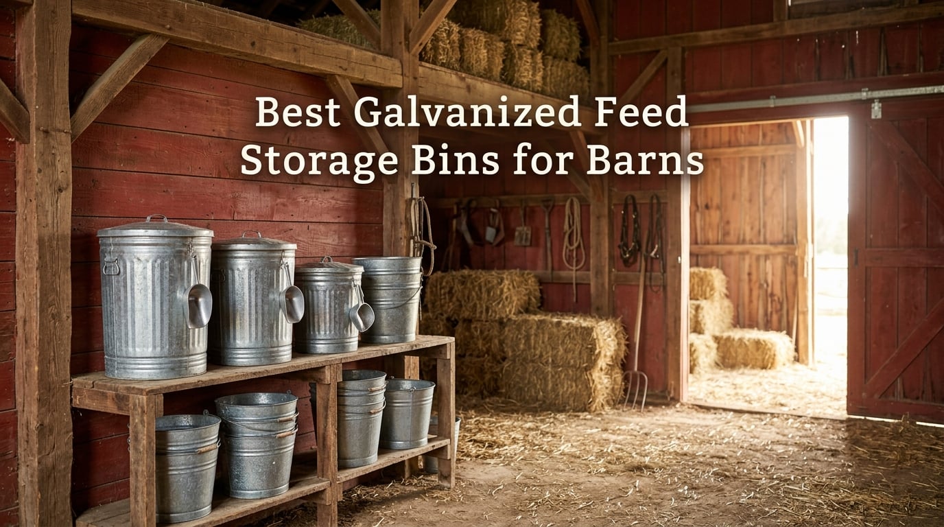Best Galvanized Feed Storage Bins for Barns
