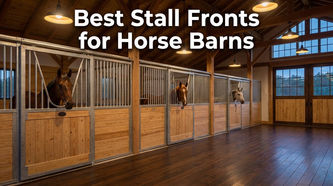 Best Stall Fronts for Horse Barns