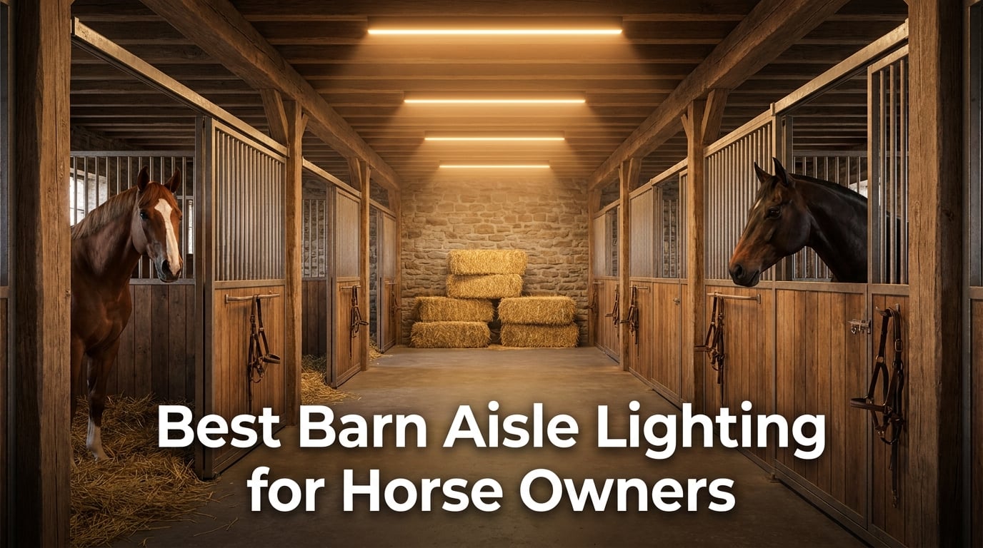 Best Barn Aisle Lighting for Horse Owners