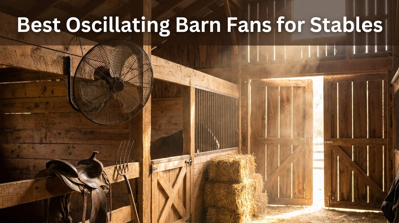 Best Oscillating Barn Fans for Stables