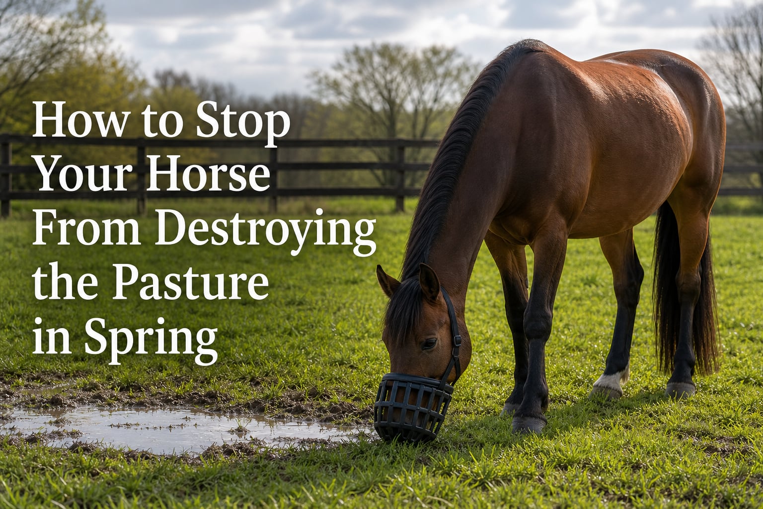How to Stop Your Horse From Destroying the Pasture in Spring