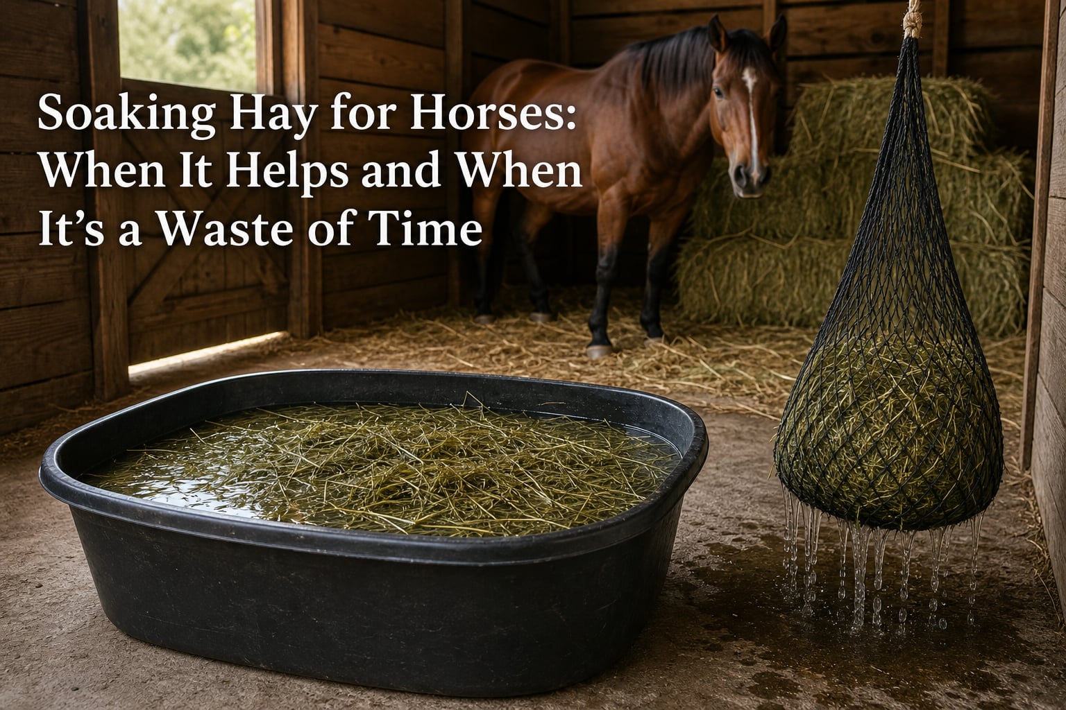 Soaking Hay for Horses: When It Helps and When It's a Waste of Time