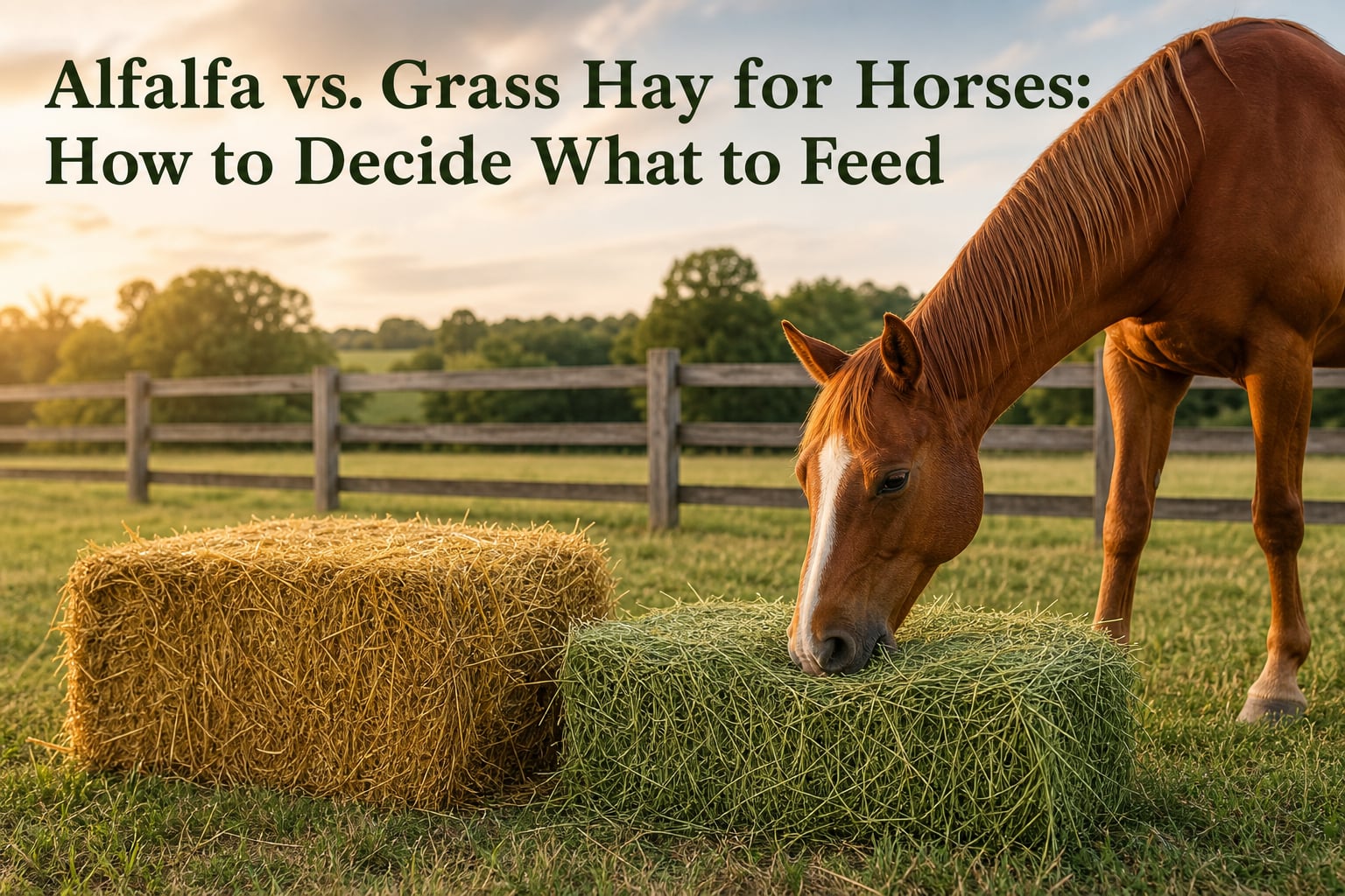 Alfalfa vs. Grass Hay for Horses: How to Decide What to Feed