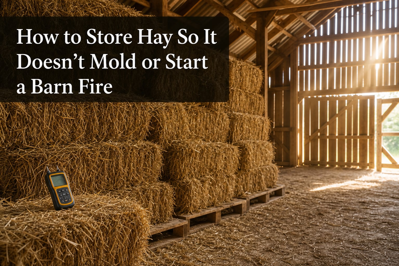 How to Store Hay So It Doesn't Mold or Start a Barn Fire