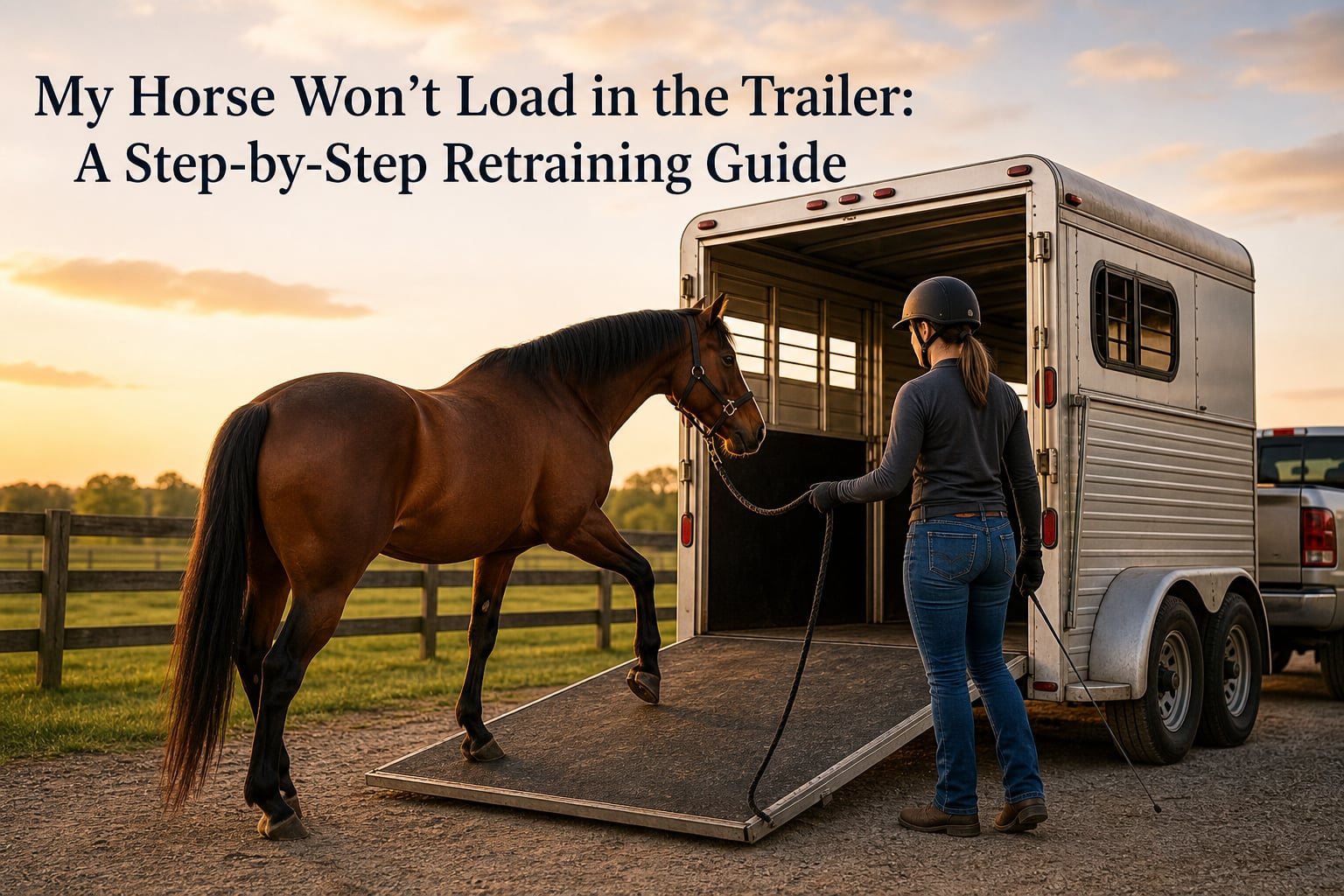 My Horse Won't Load in the Trailer: A Step-by-Step Retraining Guide