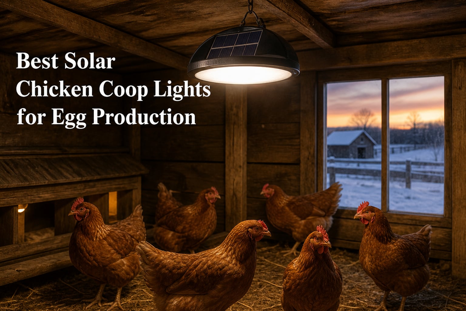 Best Solar Chicken Coop Lights for Egg Production