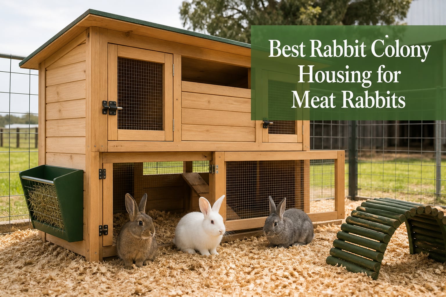 Best Rabbit Colony Housing for Meat Rabbits