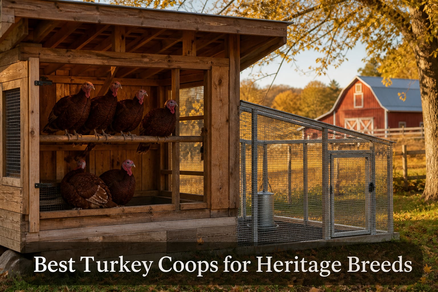 Best Turkey Coops for Heritage Breeds
