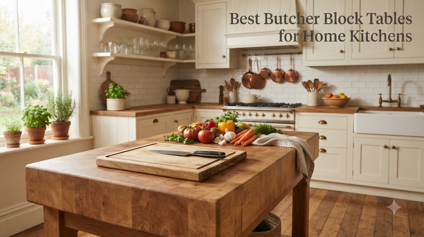 Best Butcher Block Tables for Home Kitchens