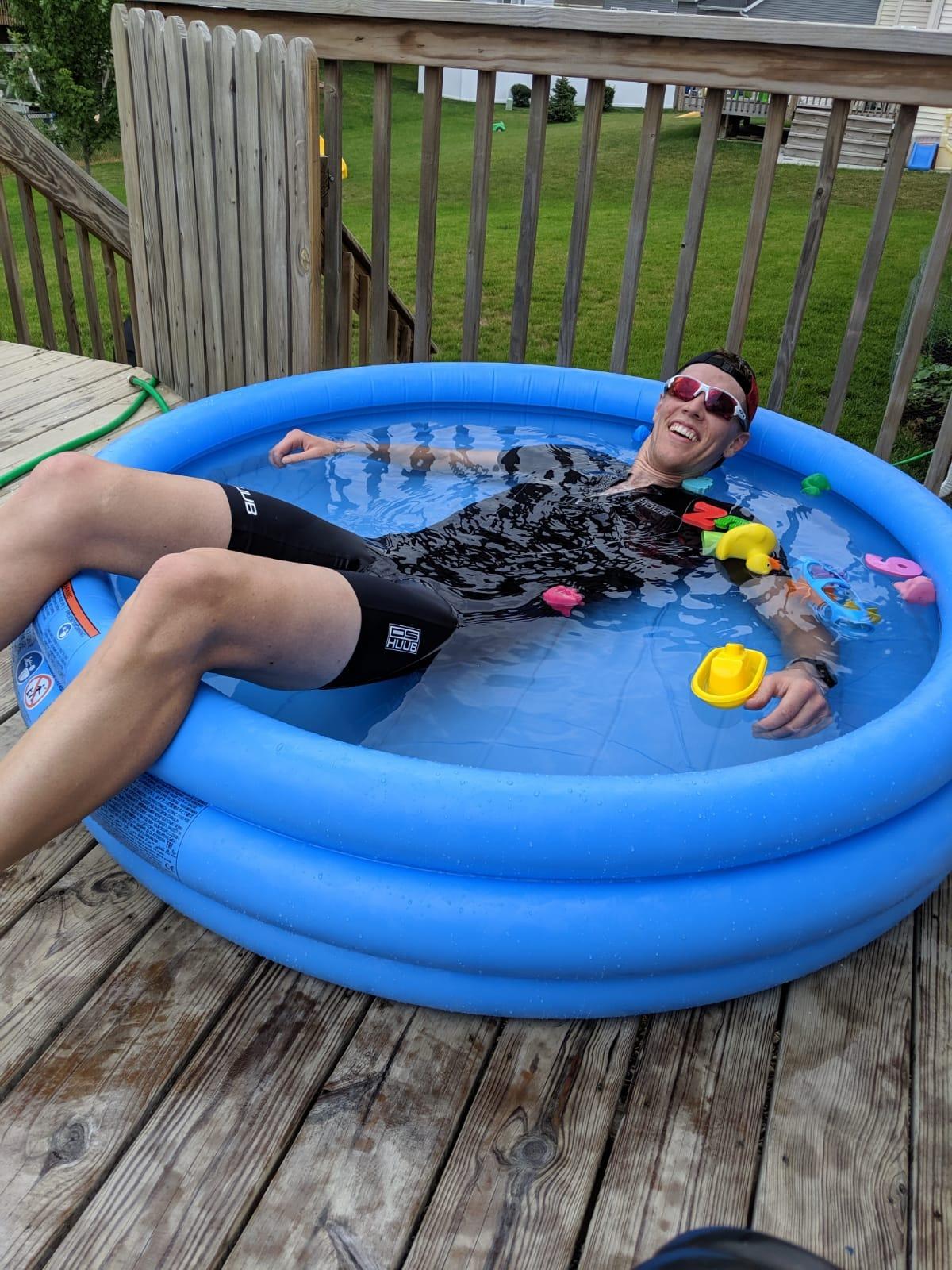 INTEX 58426EP Crystal Blue Inflatable Kiddie Pool, 58in x 13in, for Ages 2+ customer photo 1
