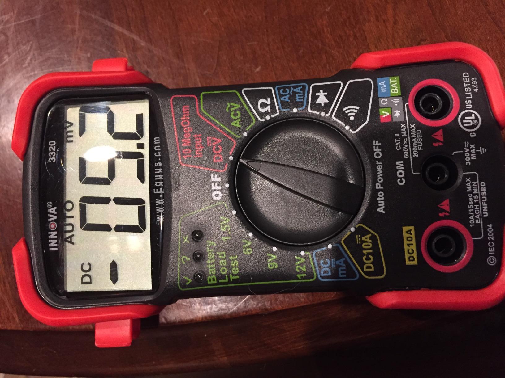 INNOVA 3320 Auto-Ranging Digital Multimeter, Red & Black customer photo 1