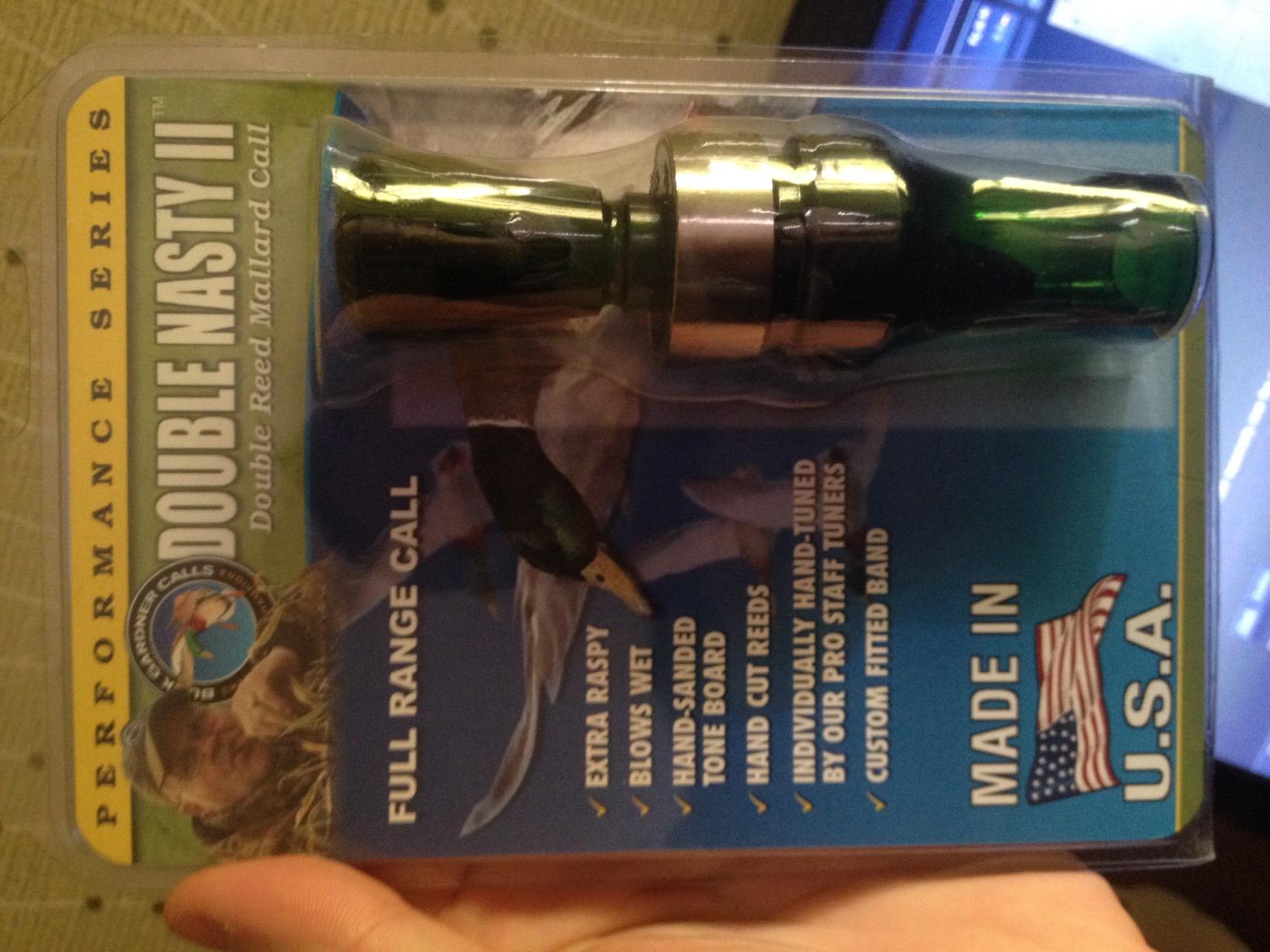 Poly Double Reed Duck Call by Buck Gardner Calls customer photo 1